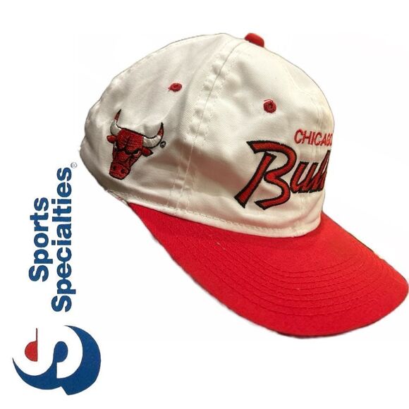 NBA VINTAGE Sports Specialties Chicago Bulls The Twill Snapback Hat 1990s‎ OSFA - Picture 2 of 7